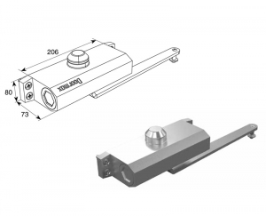 DOORHAN DH25153 Доводчик рычажный для калитки (DOORMAX) для подъёмных секционных ворот